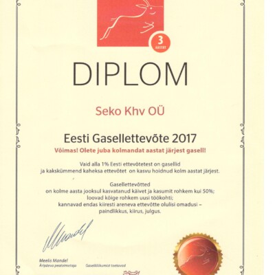 Eesti Gasellettevõte 2017